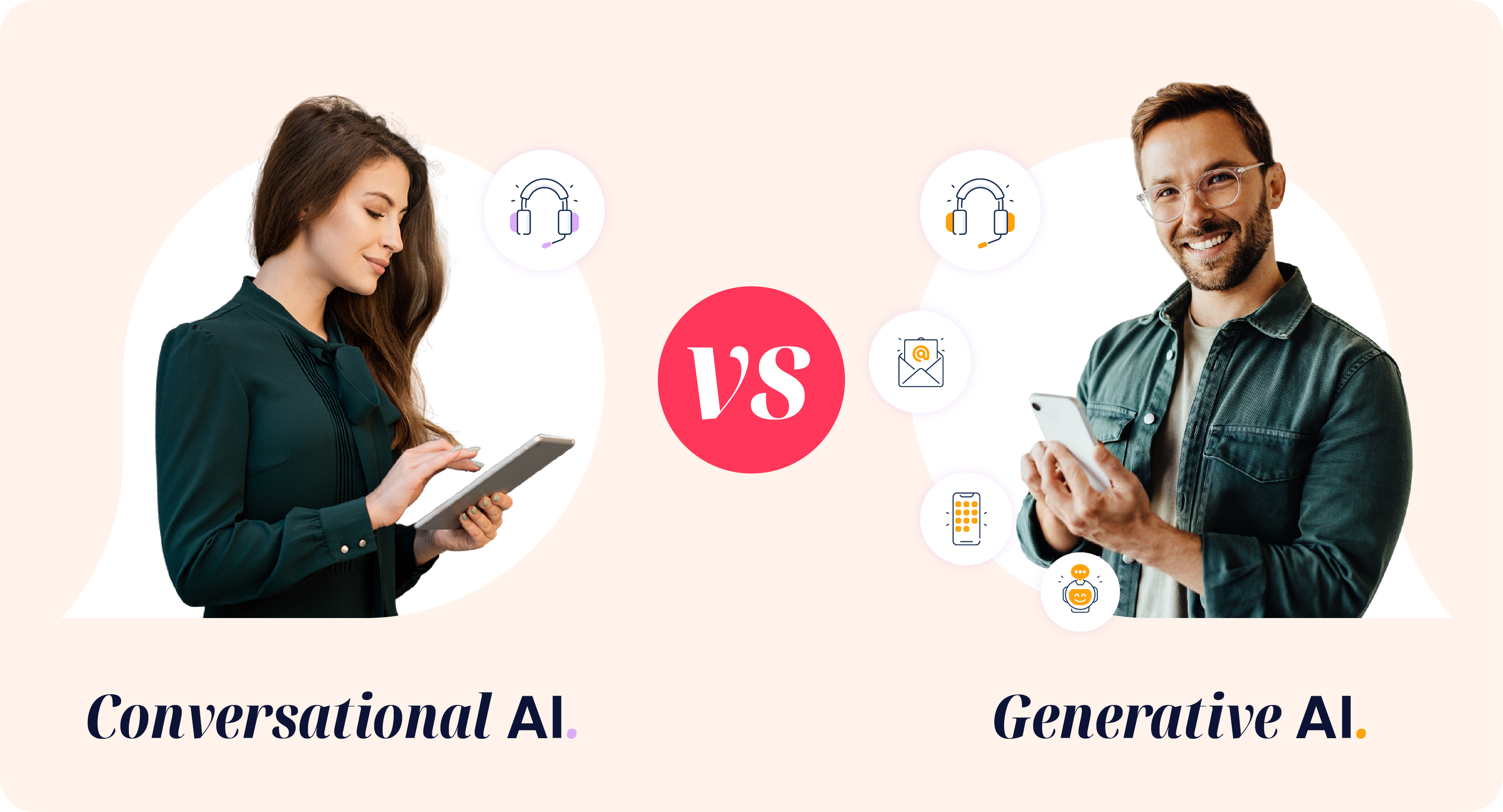 conversational ai vs generative ai